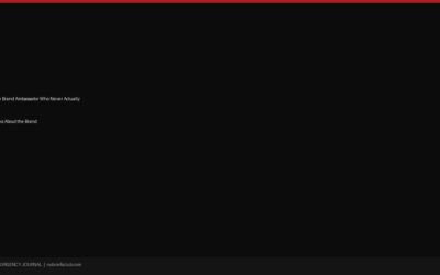 The Brand Ambassador Who Never Actually Talks About the Brand