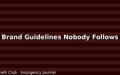 The Brand Guidelines Nobody Follows: A Monument to Beautiful Futility