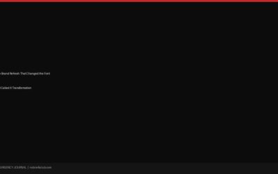 The Brand Refresh That Changed the Font and Called It Transformation