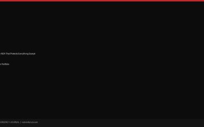 The NDA That Protects Everything Except Your Portfolio