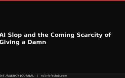 AI Slop and the Coming Scarcity of Giving a Damn